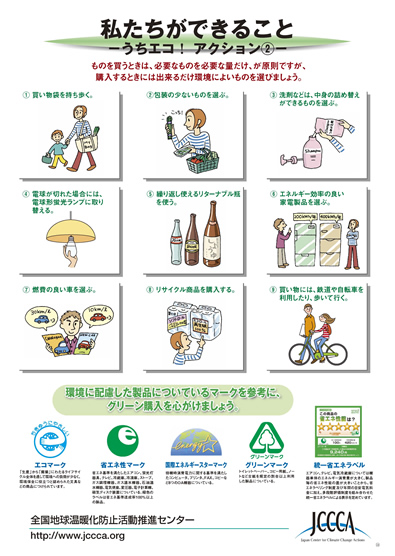 私たちができること うちエコ アクション 2 Jccca 全国地球温暖化防止活動推進センター 私たちができること うちエコ アクション 2 Jccca 全国地球温暖化防止活動推進センター